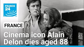 Film legend Alain Delon Frances flawed screen god dies aged 88 • FRANCE 24 English [upl. by Laundes]