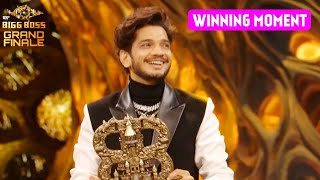 Munawar Faruqui WINNING Moments  Becomes Bigg Boss 17 Winner Beats Abhishek Kumar  BB17 Finale [upl. by Aleacem]