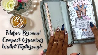 Filofax Completed Setup Flipthrough  Top 4 Tips for Keeping a Compact Wallet  Planner Setup [upl. by Einatsed]