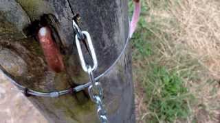 Farm gate latch installation [upl. by Kenay]