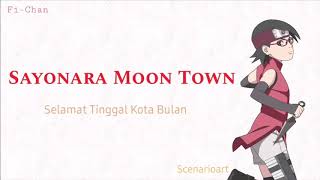 Sayonara Moon Town  Scenarioart  Boruto END 2 Full Song  Lirik Terjemahan Indonesia [upl. by Kenrick]