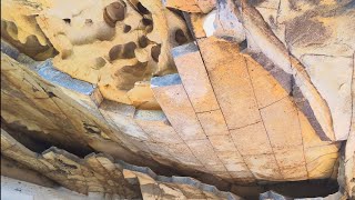 Bricks Embedded in Exposed Sandstone on Remote Rocky Mountain [upl. by Maxie]