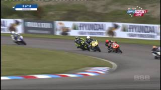 British Supersport 2015 Round 7 Thruxton Race 1 [upl. by Bell]