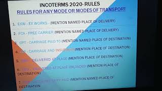 Practical Training6  Incoterms rules 2020 with examples [upl. by Symons]