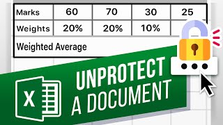 How to Unprotect Excel Sheets and Workbooks  3 Ways to Unprotect Excel File with Password [upl. by Merla]