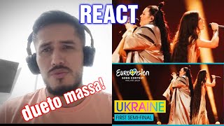 REACT alyona alyona amp Jerry Heil  Teresa amp Maria LIVE Ukraine First SemiFinal  Eurovision 2024 [upl. by Adnauqal]