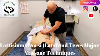 Latissimus Lats and Teres Major Massage Techniques Part 2 [upl. by Ocsic]