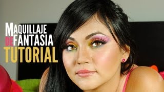 Maquillaje de ojos Maquillaje de Fantasia Tutorial [upl. by Enenaj]