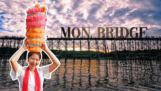 MON BRIDGE  The charm of Mon people in Sangkhlaburi Kanchanaburi  Bonchuu Thailand [upl. by Maggie]