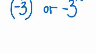 Negative numbers and exponents [upl. by Ical239]