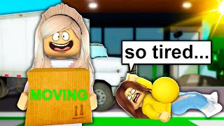 Pregnant While Moving My BEST FRIEND In Brookhaven… Roblox [upl. by Hesta761]