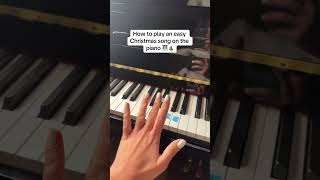 How to play an easy Christmas song on the piano [upl. by Mandi]