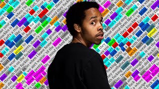 Earl Sweatshirt Stapleton  Rhyme Scheme Highlighted [upl. by Erdna]