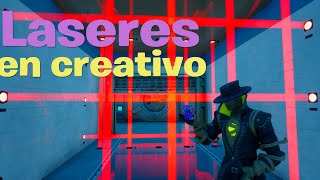 Como hacer los láseres de seguridad de las bóvedas en fortnite creativo 10 [upl. by Arved]