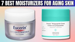 7 Best Moisturizers To Give Aging Skin A Youthful Glow According To A Dermatologist [upl. by Ahsemik]