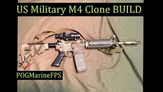 Build a Military M4 Carbine PARTS LIST amp without SBR TAX STAMP POGMarineFPS [upl. by Congdon]