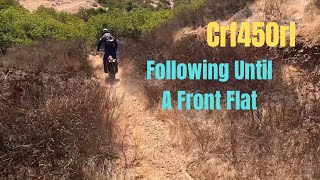 Crf450rl  Following coyotef150surfer7 Until A Flat Front Great Ride amp Guys dualsportlife [upl. by Jobey]