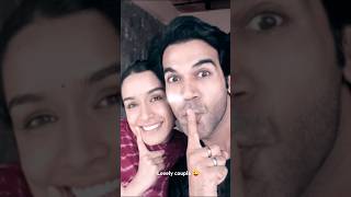 Shradha and Rajkumar Rao best couple ❤️ cute 🥰 status 💕 short shorts stree2 supercouple [upl. by Enilec]