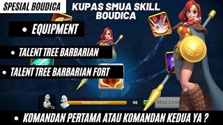 bahas sampe ke akar nya talent tree boudica rise of kingdoms [upl. by Let]