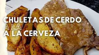 CHULETAS DE CERDO A LA CERVEZA MUY SABROSAS [upl. by Sulakcin]