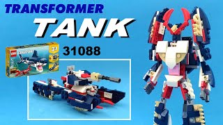 Lets build Megatron Transformer Armada  tank using lego creator 31088 [upl. by Alatea993]