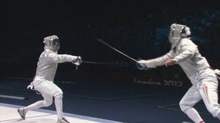 Aron Szilagyi Szilagyi Wins Fencing Sabre Gold  London 2012 Olympics [upl. by Arelus]