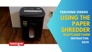 How to Use and Fix the Paper Shredder [upl. by Einnaf419]