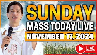 SUNDAY FILIPINO MASS TODAY LIVE  NOVEMBER 17 2024  FR JOSEPH FIDEL ROURA [upl. by Ecnedac]