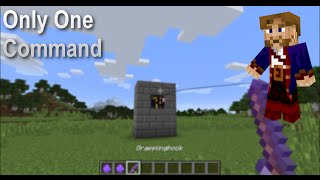 Grapplinghook in only one command  Minecraft Vanilla Mod [upl. by Norma]