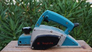 Repair and refresh 30 Year Old Hand Wood Planer  Electric Plane Makita [upl. by Skricki811]