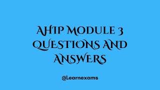 AHIP Module 3 QUESTIONS AND ANSWERS [upl. by Ahsined]