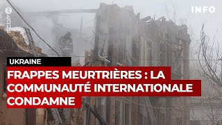 Frappes meurtrières  la communauté internationale condamne  RTBF Info [upl. by Attelra729]