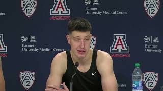 Arizona Basketball Press Conference  Dylan Anderson amp Filip Borovicanin [upl. by Norok]