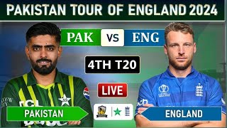 PAKISTAN vs ENGLAND 4th T20 MATCH LIVE COMMENTARY  PAK vs ENG LIVE [upl. by Yzus200]