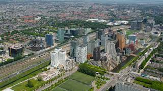 Amsterdam Zuidas luchtbeeld  luchtvideo [upl. by Basia]