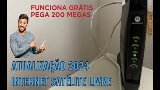 testando a internet gratuita via antena no satelite livre [upl. by Heilner]