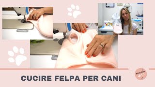 CUCIRE UNA FELPA BICOLOR PER CANI 2 PARTE  Moda Pets cucito sartoriale per cani [upl. by Yttisahc]