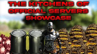 Ark  The Kitchens Greenhouses of Official severs SHOWCASE [upl. by Iznil]