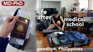 Goodbye Philippines doing my PhD research abroad goodbyes packing Visa interview  MDPhD  UPCM [upl. by Aiela]