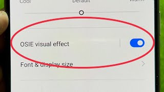 How To Turn OnOff OSIE visual effect Feature in Realme Oppo Phone [upl. by Eelyma364]