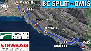 Izgradnja projekta brza cesta SPLIT  OMIŠ [upl. by Nivan533]