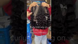 Come get curly bob wig [upl. by Ehcnalb]