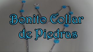 Bonito collar de piedrasbisuteria paso a paso [upl. by Nobell419]