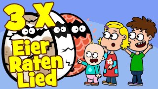 ♪♪ Kinderlied Ratespiel  Eier Raten Lied Mix mit Frida Karlchen und Luka  Hurra Kinderlieder [upl. by Laura]