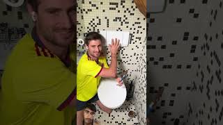 Toilet flush clean two plate🤣😂￼ funny video do you like this videoSaydtalib97 [upl. by Cohleen]