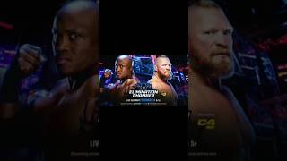 wwe BOBBY LASHLEY VS BROCK LESNAR elimination chamber [upl. by Auqinom]