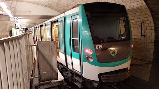 Métro Ligne 2  Nation ➡ Porte Dauphine en MF01 en livrée RATP [upl. by Beatriz783]