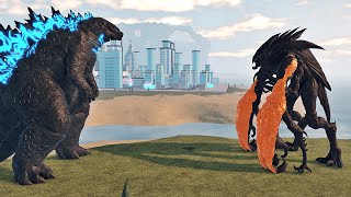 Legendary Godzilla vs Muto Prime Epic Battle  Kaiju Universe [upl. by Naples]