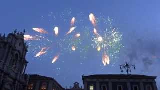 Festa SantAgata 2015  Fuochi uscita del 05022015 [upl. by Rye129]