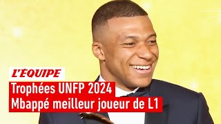 Trophées UNFP 2024  Kylian Mbappé PSG élu meilleur joueur de L1 pour la 5e fois de suite [upl. by Rossy748]